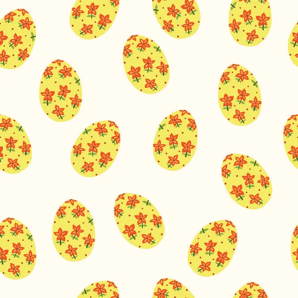 Modèle vectoriel avec décorations de Pâques — Image vectorielle