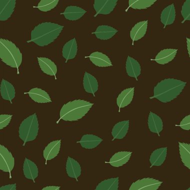 Vektör desen ceviz yaprakları ile