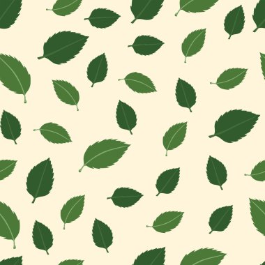 Vektör desen ceviz yaprakları ile