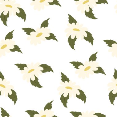 Papatya ile vektör desen