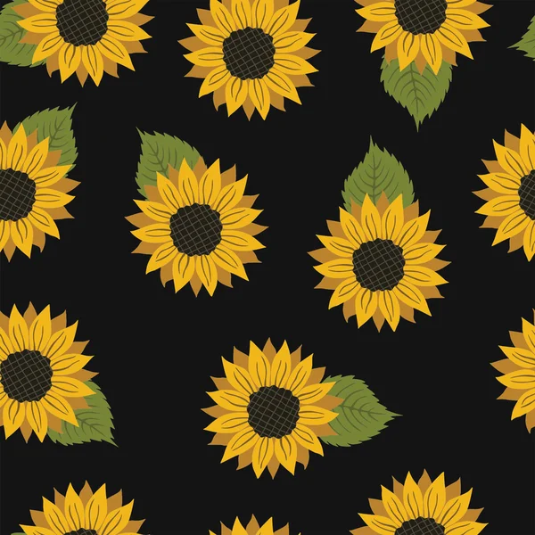 Vektör desen çiçek Ayçiçeği ile