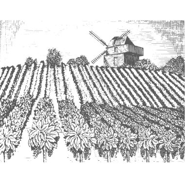 Değirmen vektör çizim