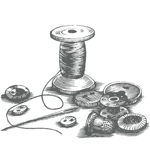 Ilustración vectorial del hilo — Archivo Imágenes Vectoriales