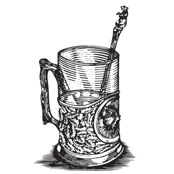 Vektör çizim bir kupa ile