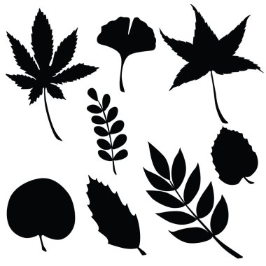 Bahçe malzemeleri siluet vektör