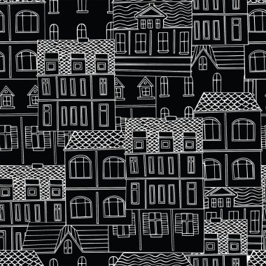 vektör desen evleriyle