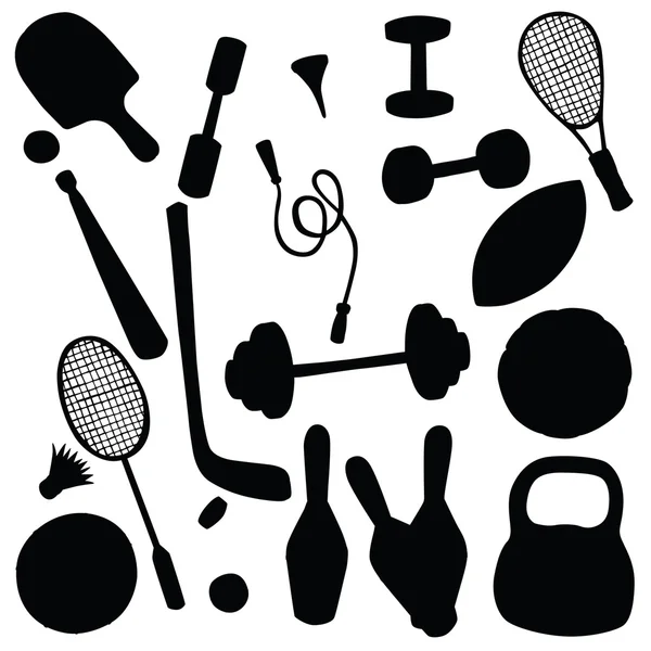 Vektör siluet spor unsurlarının
