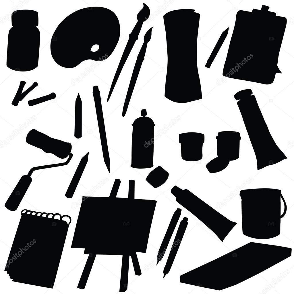 Painting, drawing, sketching tools Stock Vector by ©istryistry 271660712