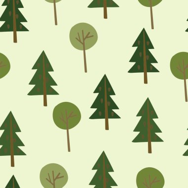 Vektör desen ağaçları ile