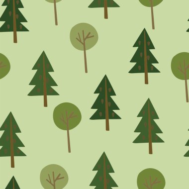 Vektör desen ağaçları ile