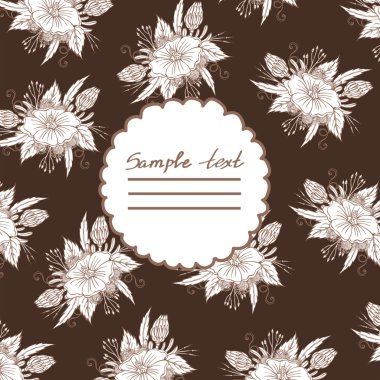 Vektör resim farklı çiçekler ile