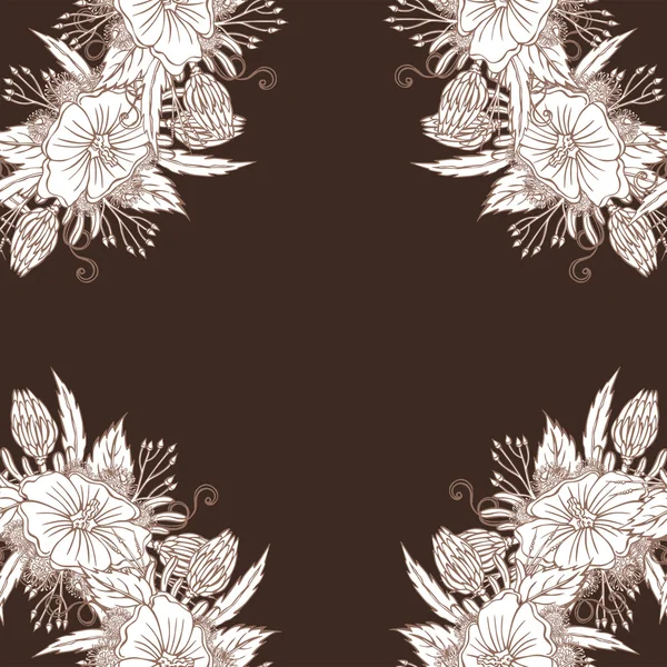 別の花のベクトル パターン — ストックベクタ