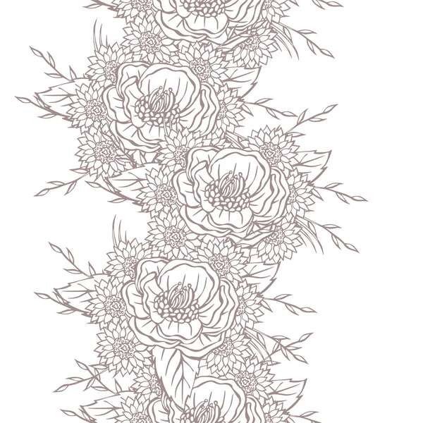 別の花のベクトル パターン — ストックベクタ