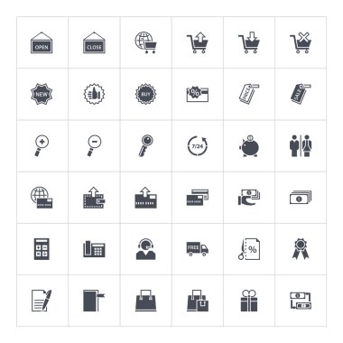 alışveriş simgeleri