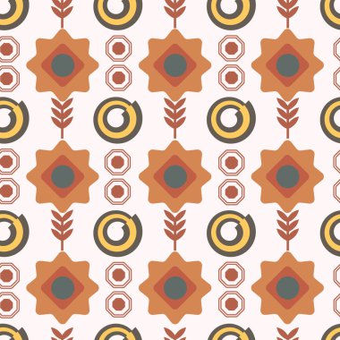 Kusursuz desenli pop sanat koleksiyonu gökkuşağı elementli Bohem tarzı