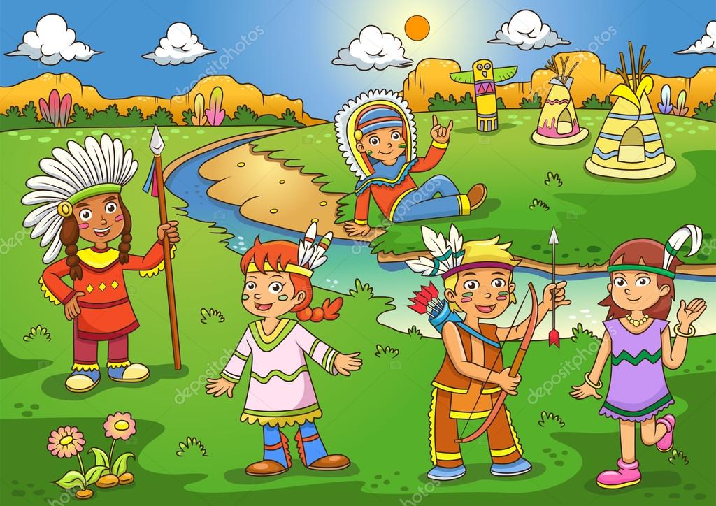 Illustration of red indian cartoon Stock Vector Image by ©akarakingdoms #101235224 Illustration of red indian cartoon Stock Vector Image by ©akarakingdoms #101235224