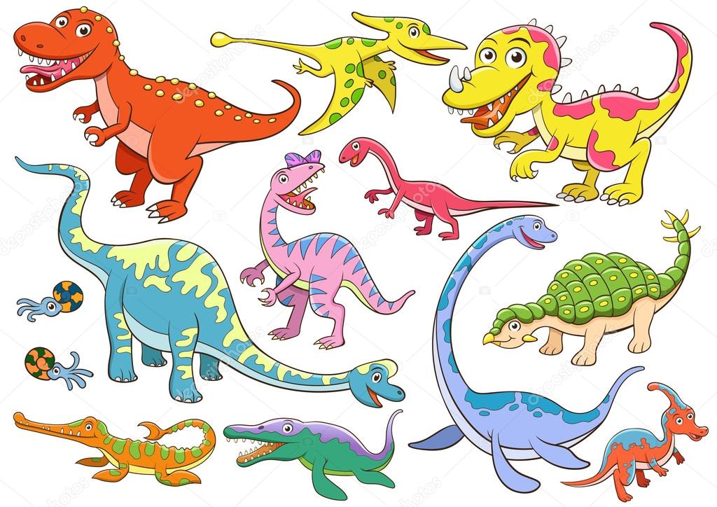 Illustration Of Cute Dinosaurs Cartoon Vector Image By C Akarakingdoms Vector Stock