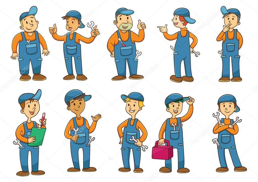Mechanic cartoon character. Stock Vector Image by ©akarakingdoms #101238194 Mechanic cartoon character. Stock Vector Image by ©akarakingdoms #101238194