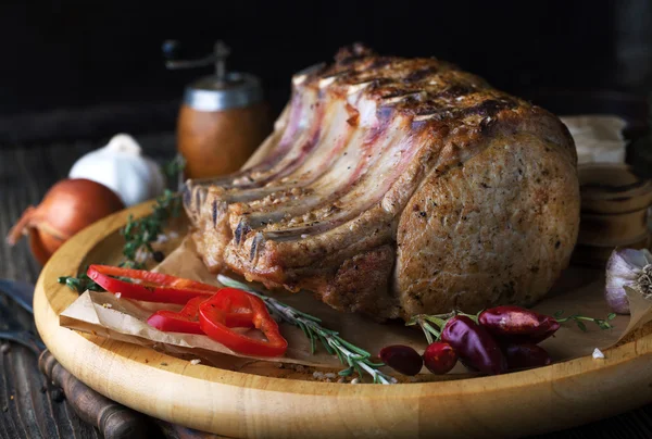 Costoletta di maiale alla griglia — Foto Stock