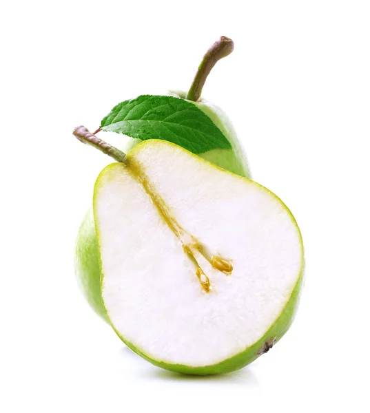 Mogna päron med blad. — Stockfoto