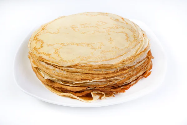 Délicieuses crêpes sur une assiette . — Photo