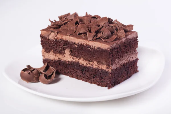 Cake met chocolade. — Stockfoto