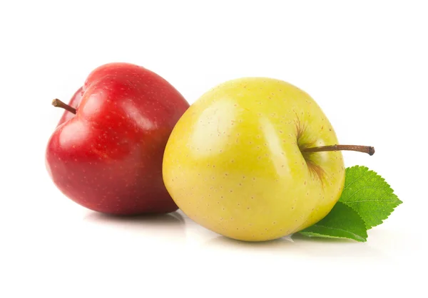 Ripe yellow and green apples. — Stock Photo, Image