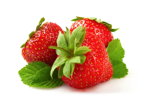 Reife frische Erdbeeren. — Stockfoto