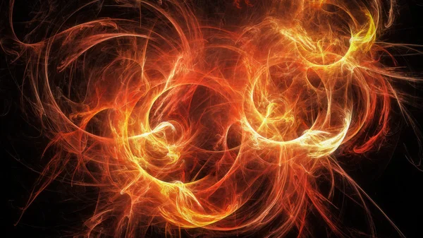 Glühende abstrakte heiße Flammen — Stockfoto