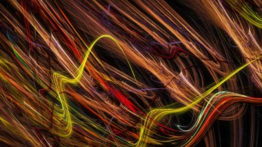 İnce çizgili sanatsal kaos