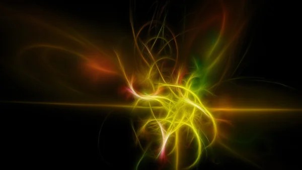 Dark abstract glow of yellow stripes — Stock Photo, Image