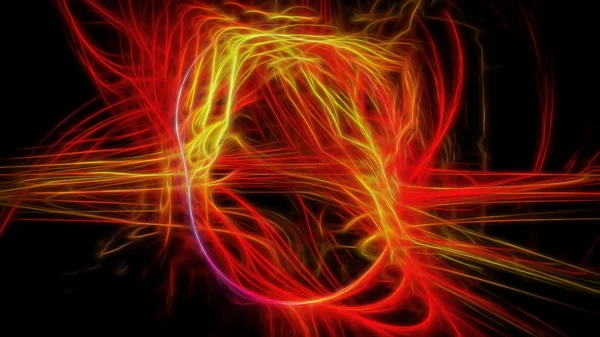 Círculos energéticos brilhantes abstratos — Fotografia de Stock