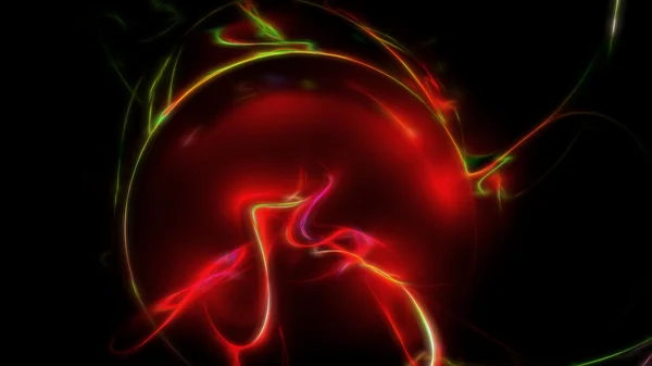 Абстрактна рідина, що світиться червоною енергією — стокове фото