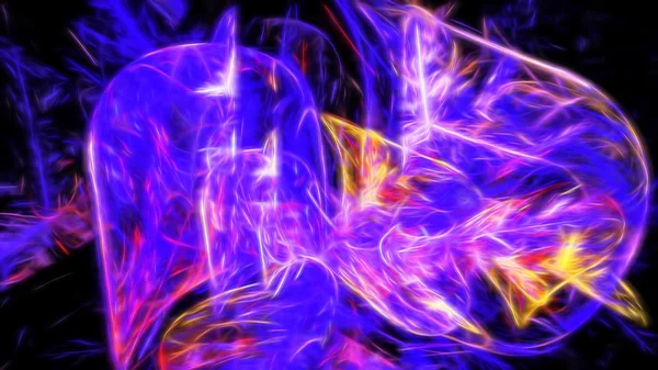 Beautiful vibrant fractal effect — Stock Photo, Image