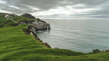 Cape Farewall panoramik manzarası Yeni Zelanda, Güney Adası.