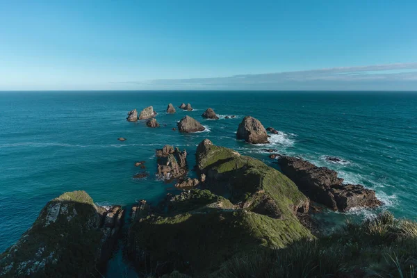 Nugget Point Morgenlicht Auf Dem Blauen Ozean Neuseeland Südinsel — Stockfoto