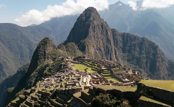 Vista Panorámica Ciudadela Machu Picchu América Del Sur Perú — Foto de Stock