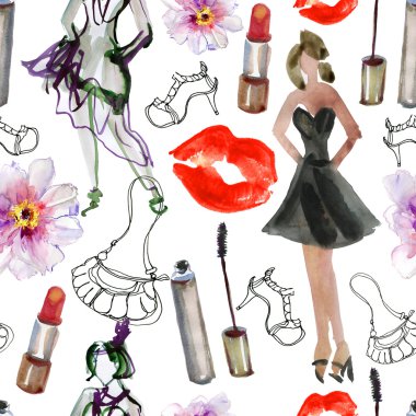 Suluboya moda glamour model