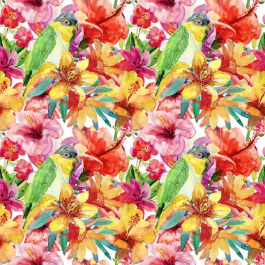 suluboya çiçek deseni 