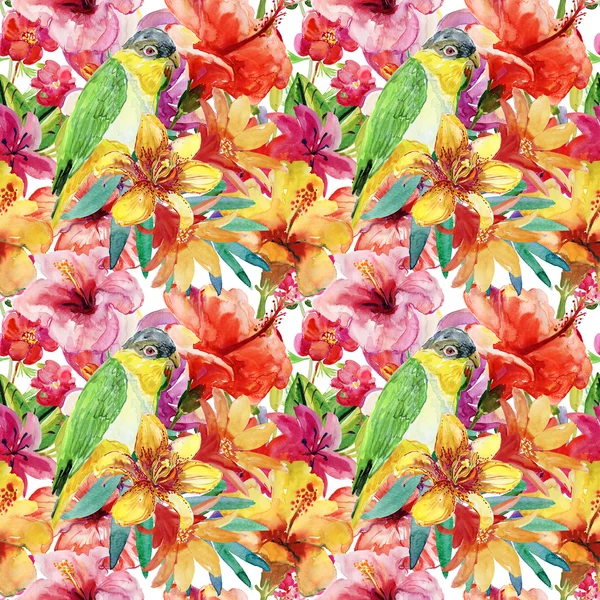 watercolor floral painting pattern