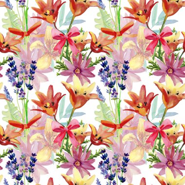 tropikal çiçek boyama desen 