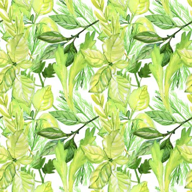 Egzotik yapraklar pürüzsüz desen