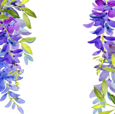 suluboya çiçek sınır