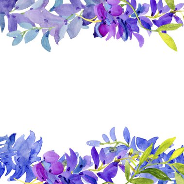 suluboya çiçek sınır