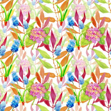 suluboya çiçek deseni 