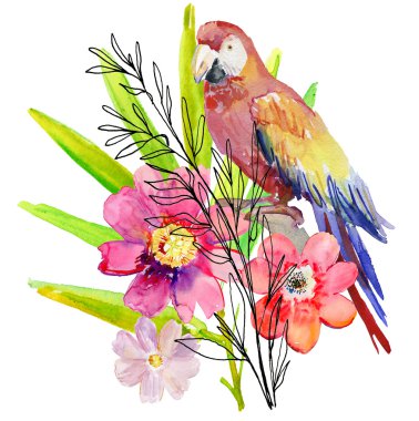 suluboya çiçek deseni 