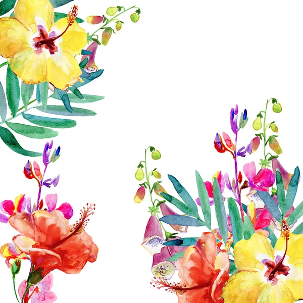 suluboya çiçek sınır