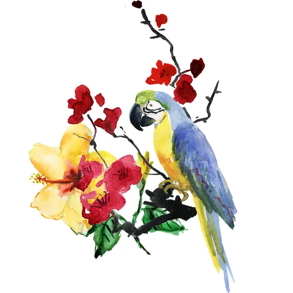 suluboya çiçek deseni 