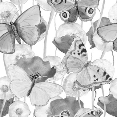 Vintage çiçek deseni