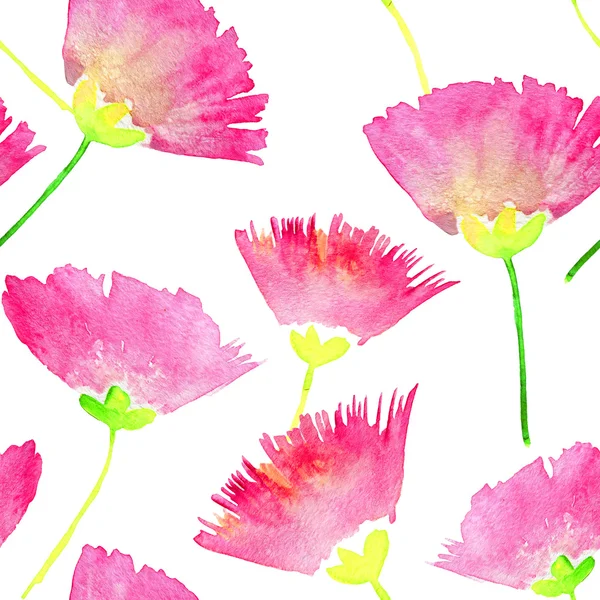 Krásné růžové květy vzor — Stock fotografie